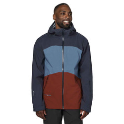 Flylow Malone Jacket Men's in Night and River and Redwood